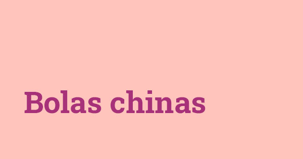 Botón bolas chinas