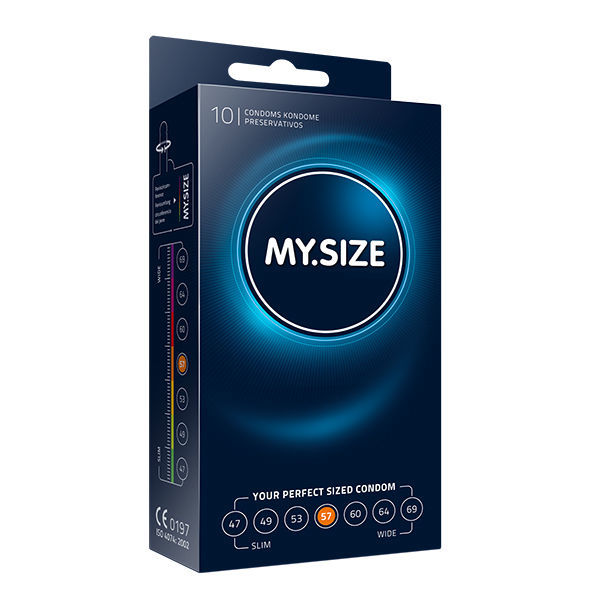 MY SIZE NATURAL CONDOM LATEX 57MM 10UDS