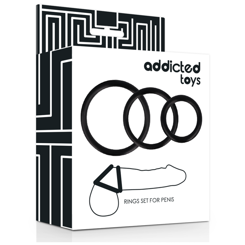 Anillos pene set de 3 Addicted Toys