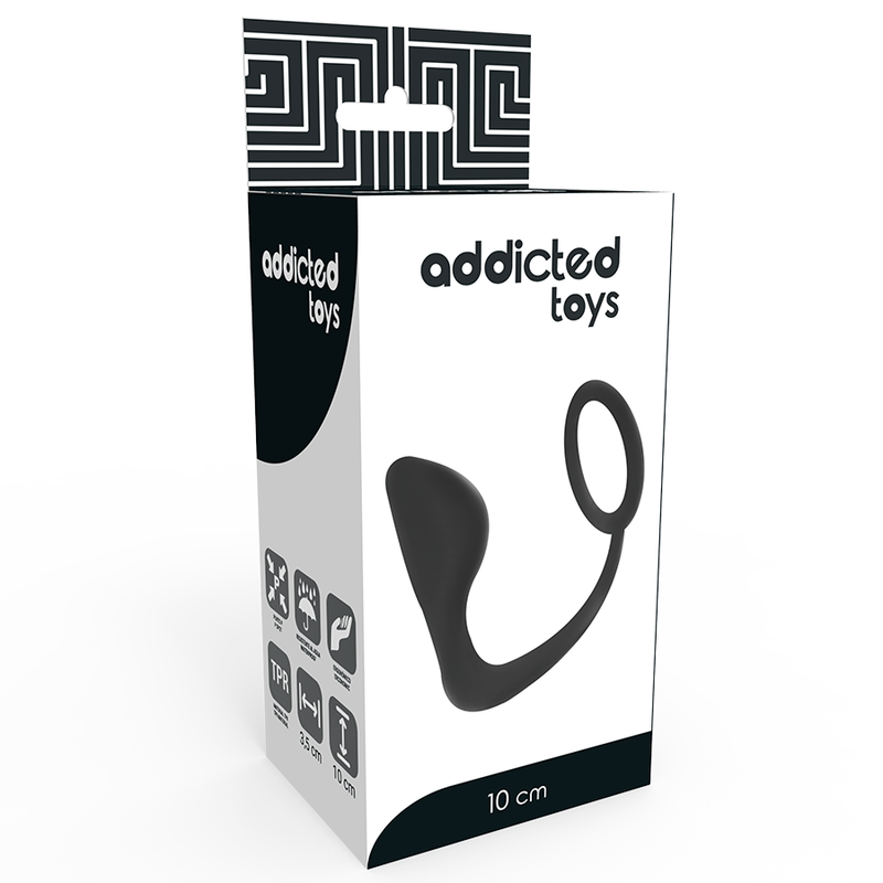 Plug anal con anillo para pene Addicted Toys